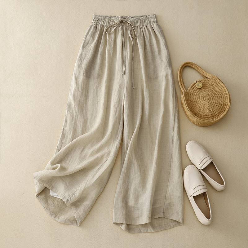 Pantalon Rétro Double Couche Chic